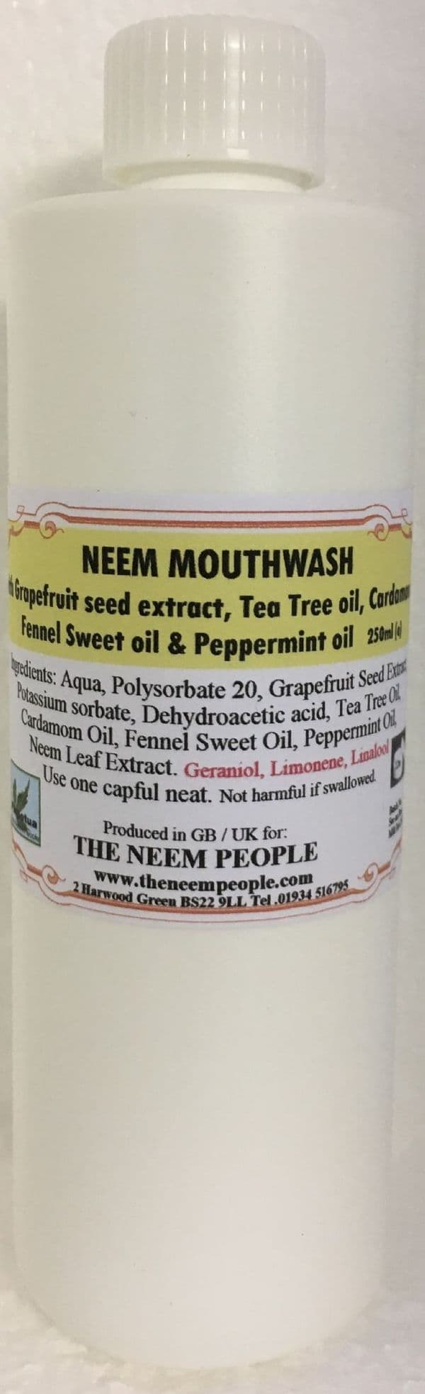 Neem & Tea Tree Mouthwash - The Neem People - 250ml