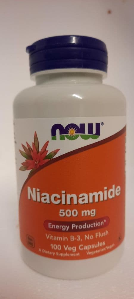 Niacinamide (Vitamin B3) 500 mgs 100 capsules - NON FLUSHING
