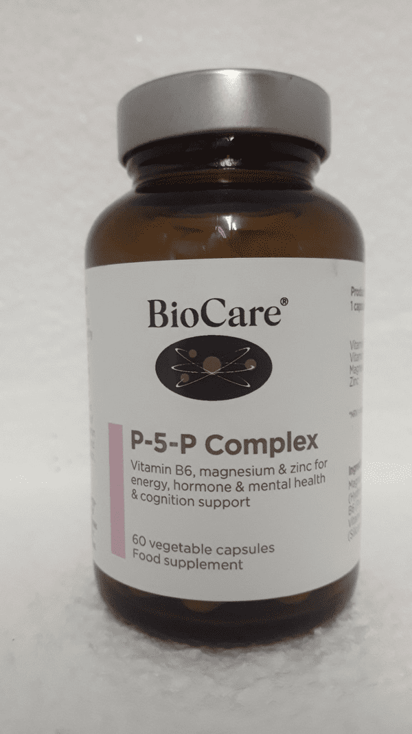 P-5-P Vitamin B6 as pyridoxal-5-phosphate with co-factors by BioCare 60 capsules