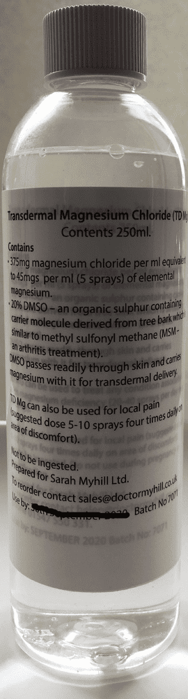 Transdermal Magnesium Chloride Spray 250ml