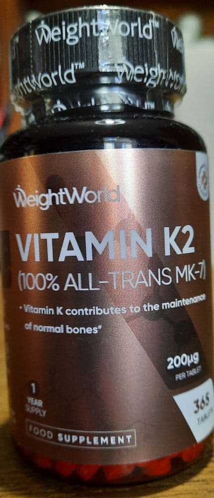 Vitamin K2 200mcg, 365 tablets