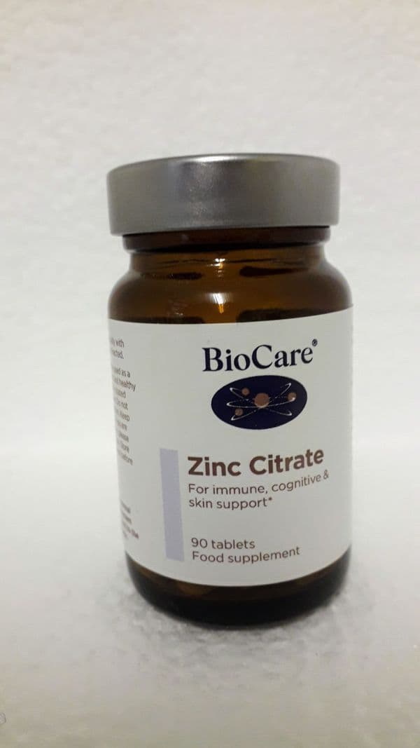 Zinc Citrate by BioCare 17.1mg 90 tabs