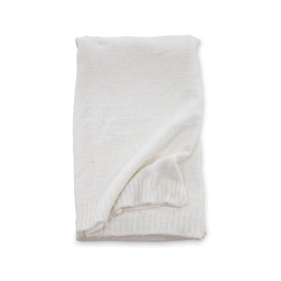 Ally Throw Polyester, White , 170x130