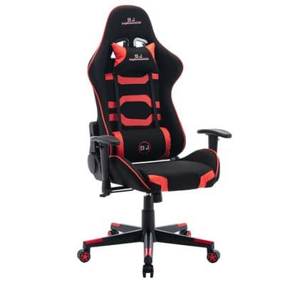 ALPHA  Black and Red Adjustable Gaming Desk Chair ALPHA  Black and Green Adjustable Gaming Desk C
