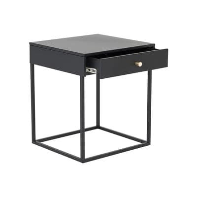 Bakal , Bedside Table , Black