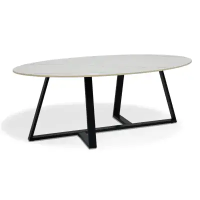 Bristol Stone Top Oval Coffee Table