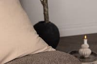 Celine Cushion Cover Poly Waffle , Beige 50x50