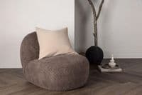 Celine Cushion Cover Poly Waffle , Beige 50x50
