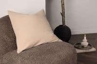 Celine Cushion Cover Poly Waffle , Beige 50x50