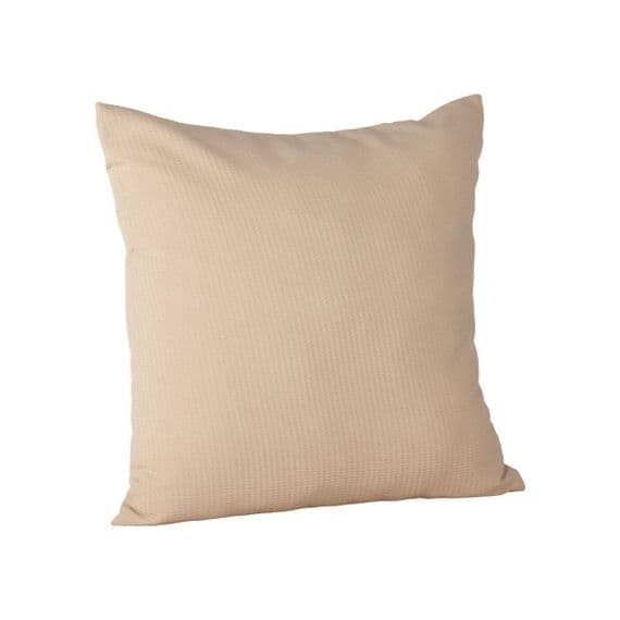 Celine Cushion Cover Poly Waffle , Beige 50x50