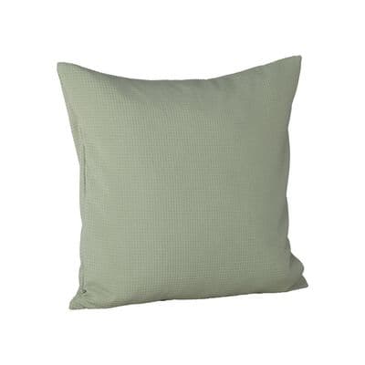 Celine Cushion Cover Poly Waffle , Mint 50x50