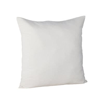 Celine Cushion Cover Poly Waffle , White 50x50