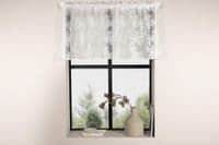 Daisy Curtain Polyester , White , 55x250