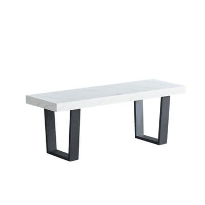 Dannis MDF Dining Bench with Marble Effect