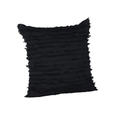Edith Cushion Cover Cotton , Black 60x60