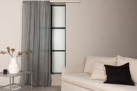 Elena Curtain Polyster , Black , 290x135