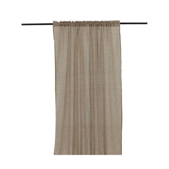 Elena Curtain Polyster, Brown , 290x135