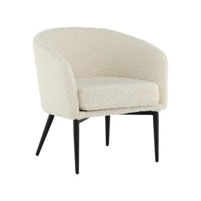 Fluffy Armchair , White
