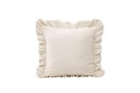 Hailey Cushion Cover Poly Velvet , White 50x50
