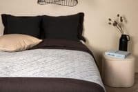 Jilly Bedspread Polyester, Light grey, 150x80