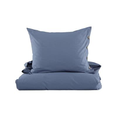 Joar Bed Set Cotton , Blue , 150x200