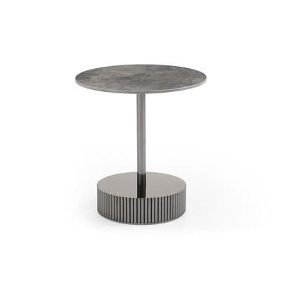 Jolie Round  Sintered Stone Side Table