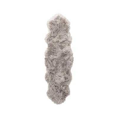 Katy Polyester Fake Fur , 180x55,Grey