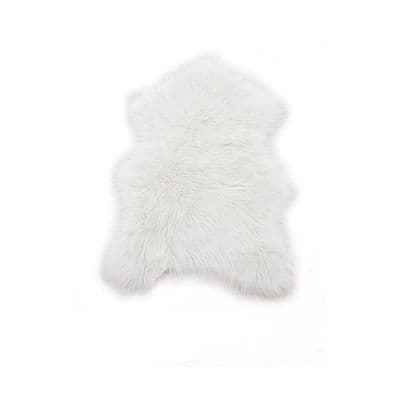 Katy Sheepskin Polyester , White , 60x90
