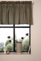 Kaya Curtain Polyester, Brown , 55x250