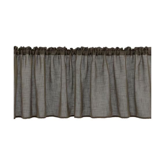Kaya Curtain Polyester, Brown , 55x250