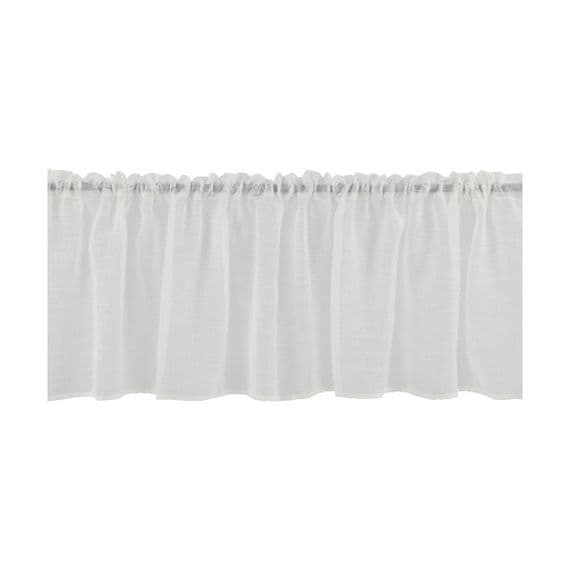 Kaya Curtain Polyester, White , 55x250