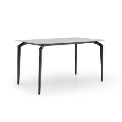 Kayo Rectangular Engineered Marble Dining Table - White