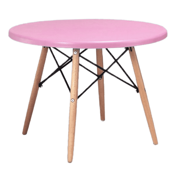 Kids Eiffel Style Round Table, Pink  60cm