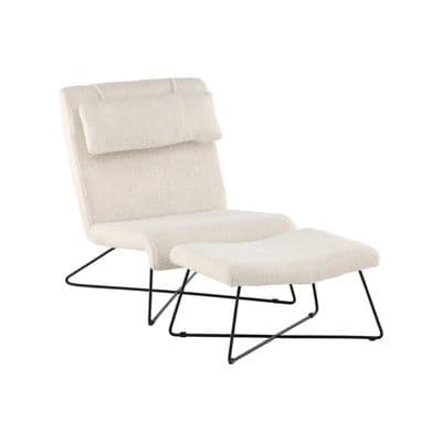 Laconia Lounge Chair , White