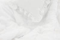 Levi Bed Set Cotton w ruffle , White ,150x200