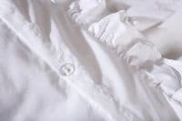 Levi Bed Set Cotton w ruffle , White ,150x200