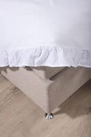 Levi Bed Set Cotton w ruffle , White ,150x200