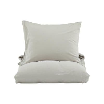 Mila Bed Set Cotton gauze , Light Grey , 150x200