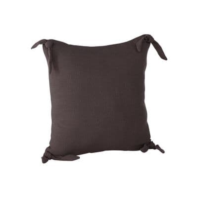 Nora Cushion Cover Linen Viscouse , Dark Grey 40x40