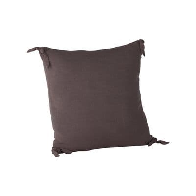 Nora Cushion Cover Linen Viscouse , Dark Grey 60x60