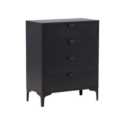 Piring 4 Drawer , Black