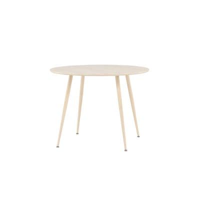 Plaza Round Dining Table 100cm- Whitewash