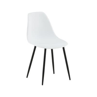Polar Plastic Dining Chair 2 pack ,White