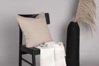 Ronja Cushion Cover Washed Cotton , Beige 45x45