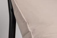 Ronja Cushion Cover Washed Cotton , Beige 45x45