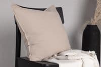 Ronja Cushion Cover Washed Cotton , Beige 45x45