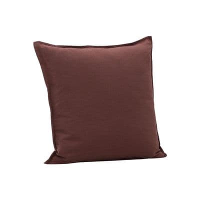 Ronja Cushion Cover Washed Cotton , Brown 45x45