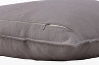 Ronja Cushion Cover Washed Cotton , Grey 45x45