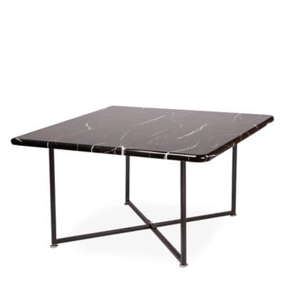 Square coffee table with Black marble Effect top