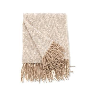 TobyThrowPolyester,Beige ,170x130